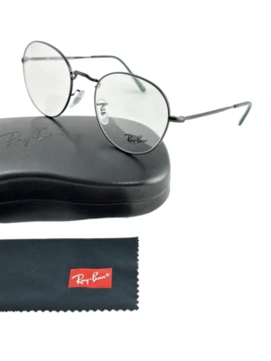 Ray Ban NEW David Black Round Metal Fashion Frames 51-20-140 Eyeglasses RX3582V - Image 1 of 4