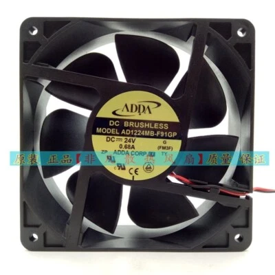 ADDA AD1224MB-F91GP 12038 24V 0.68A 12CM Inverter Cooling Fan - Image 1 of 3
