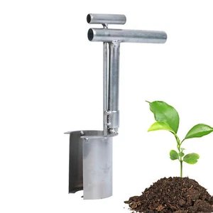 Bulb Planter Tool, Stainless Steel Transplanter,Plant Tree Seedling Digging Tool - Picture 1 of 12