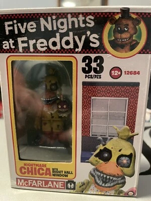 Five Nights At Freddys McFarlane Nightmare Chica con ventana de pasillo derecho 11f Foto 1 de 2