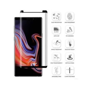 For Samsung Galaxy Note 9 5D Black Tempered Glass Screen Protector Case Friendly - Picture 1 of 9