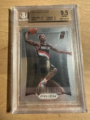 2012 Panini Prizm Rookie Damian Lillard Gem Mint 9.5 BGS All Star - Image 1 of 2
