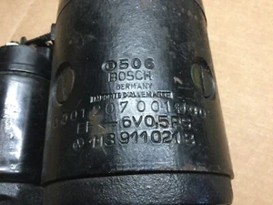 1965 Bosch Starter 6 VOLT Dated 506 0001207001, Porsche 356 VW, See Desc - Picture 1 of 12
