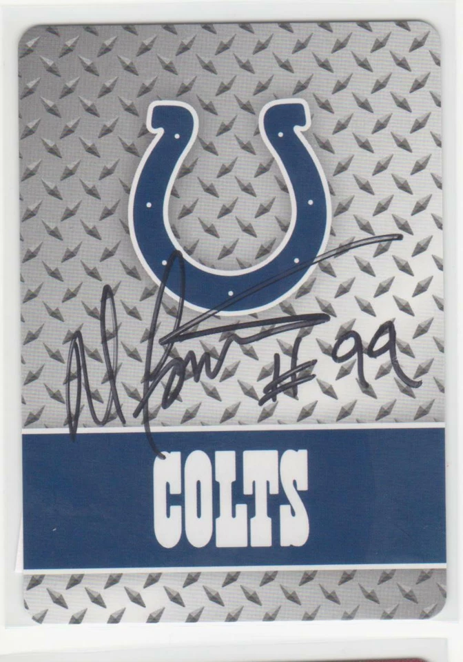 AL FONTENOT INDIANAPOLIS COLTS 1978-98 BAYLOR  AUTOGRAPHED PLAYING CARD  - Image 1 of 1