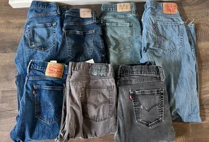 Jeans uomo Levis lotto 7 paia - Foto 1 di 3