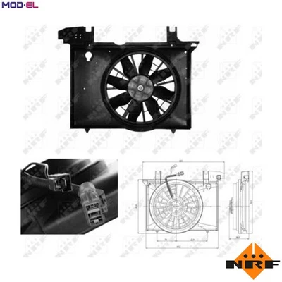 FAN ENGINE COOLING 47703 FOR B5204F/5204FT/5202S/5204T3/5204T2/5204T 2.0L 5cyl - Image 1 of 4