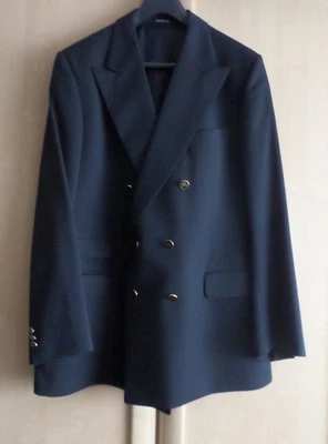 ORIGINAL BURBERRYS - EXCLUSIVER CLUB BLAZER, SAKKO 54 REINE SCHURWOLLE, VINTAGE - Bild 1 von 4