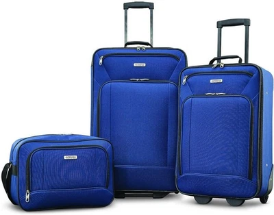 American Tourister Fieldbrook XLT Softside 3-Piece Set (BB/21/25), Navy  - Image 1 of 4