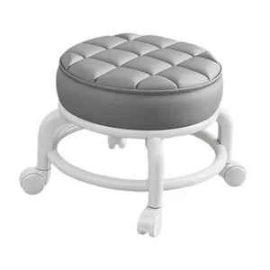 Low Roller Seat Stool Universal Swivel Casters Heavy Duty Comfortable Women Shoe - Picture 1 of 35