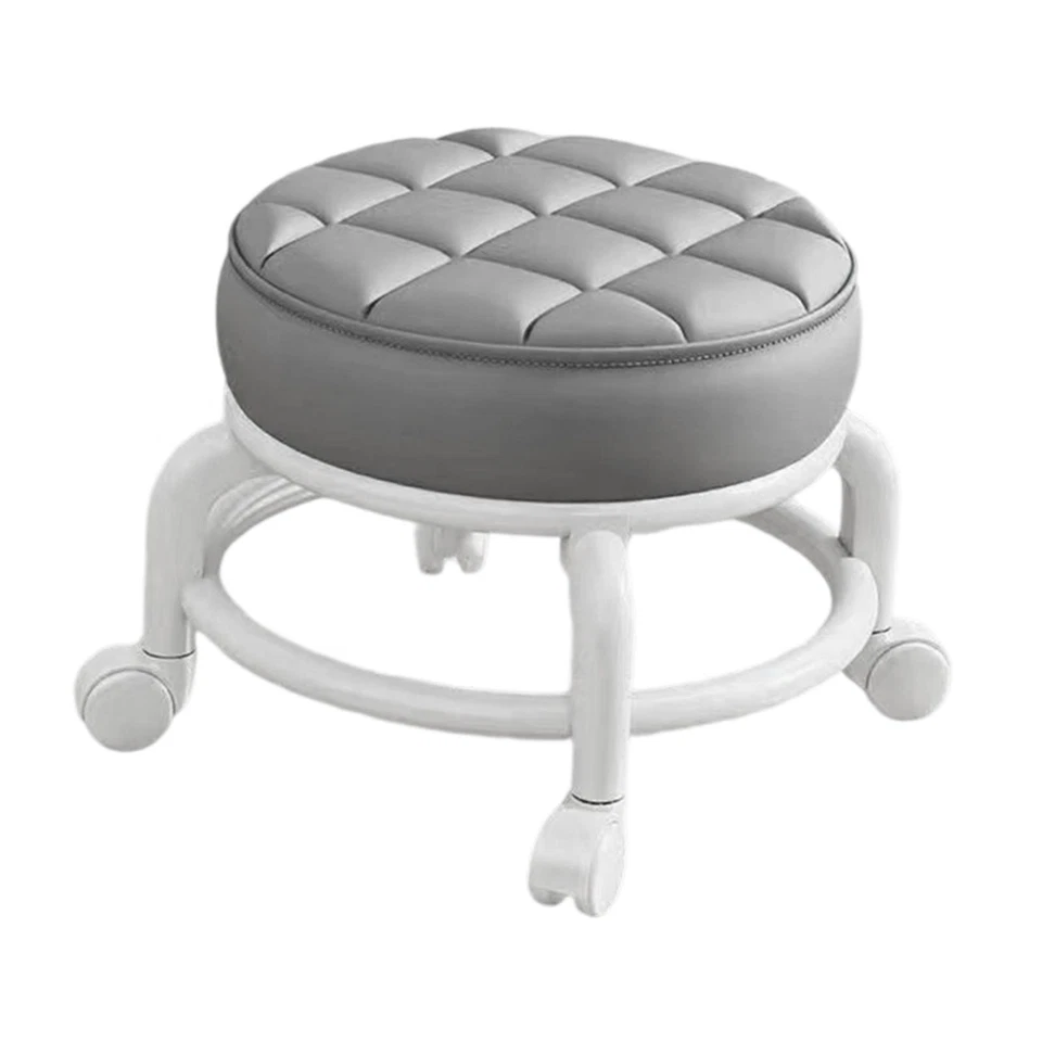Low Roller Seat Stool Universal Swivel Casters Heavy Duty Comfortable Women Shoe - Image 1 of 1