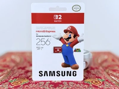 Samsung 256GB microSD Express – Mario Edition – For Nintendo Switch 2 –Free ship - Image 1 of 2