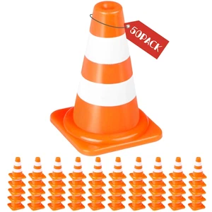 Alyoen 50 Stck. 1 Zoll Mini Verkehrskegel kleines kleines Spielzeug für Kinder, Miniatur orange  - Bild 1 von 12
