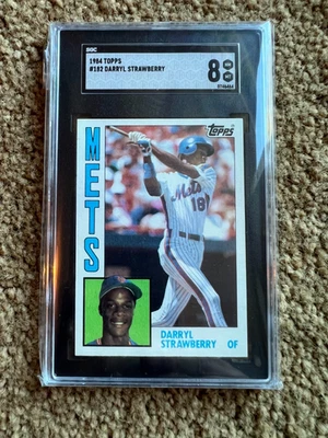 1984 Topps #182 Darryl Strawberry Rookie (RC) SGC 8 NM/MT - New York Mets - Image 1 of 2