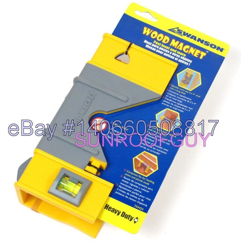 SWANSON Wood Magnet Post Level (T04424) Heavy Duty - NEW - Image 1 of 4