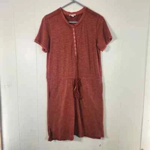 Sundance Candace Easy Wear Casual Dress Size XS Petites Red Orange Stripes - Picture 1 of 16