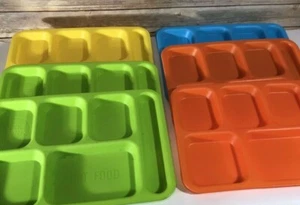 Divided Lunch Tray Lot of 8 Feeding Toddler Plate - Picture 1 of 12