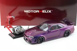 Elica motore 1:18 Nissan Skyline GT-R R34 Nismo CRS viola notte III M83410 - Foto 1 di 6