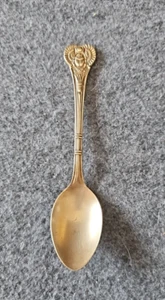 Vtg WMA. ROGERS ONEIDA Scarab Beetle Demitasse Spoon Gold Color Egyptian Revival - Picture 1 of 4