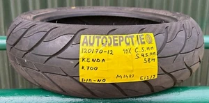 120/70-12 KENDA K700 Partworn Motorcycle tyre (M1483) - Foto 1 di 1