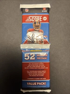 2012 Panini Score Football Value Pack 52 NFL Cards Per Pack Factory Sealed - Image 1 of 3