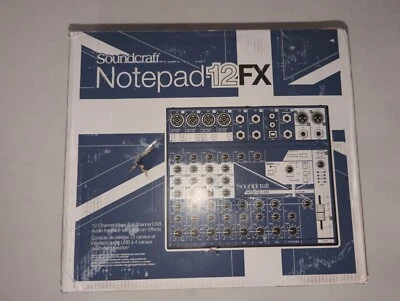 Soundcraft Notepad-12FX 12-Channel Mixer and 4-Channel USB Audio Interface with - Image 1 of 4