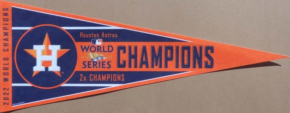 2022 World Series Champions Houston Astros 30"  Pennant - Image 1 of 1