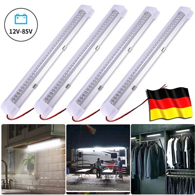 4x 12V/24V LED Strip Light 72-LEDs Car Vehicle Van Volt Bar Lamp Light Bar - Image 1 of 4