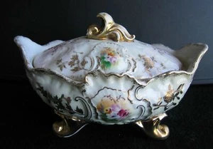 Cazuela cubierta con patas de sadel Reichenback de colección - Imagen 1 de 9