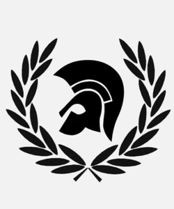 TROJAN LAUREL LEAF VINYL DECAL - DECORATIVE STICKER FOR CAR SCOOTER MOD SKA ETC - Picture 1 of 2