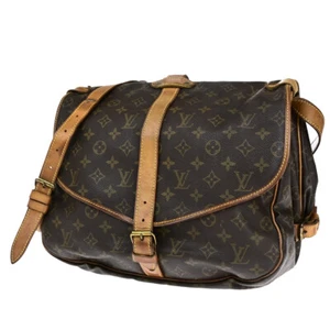 LOUIS VUITTON Saumur 35 Shoulder Bag Monogram Leather BN France M42254 39YE993 - Picture 1 of 21