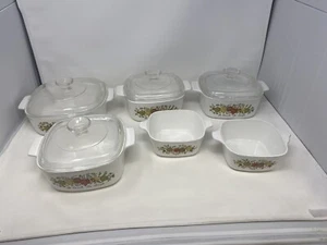 Vintage Corning Ware Spice Of Life 10 Piece Set With Lids - Picture 1 of 8