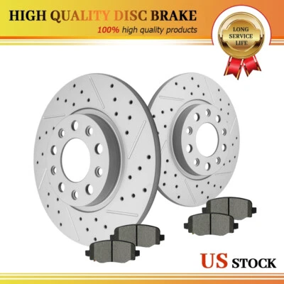 Kit de rotores de freno de disco trasero y pastillas de cerámica para Jeep Cherokee Chrysler 200 Foto 1 de 4