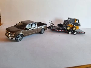 1/64 2015 Ford F150 with trailer and John Deere 320G Skid Steer - Picture 1 of 4