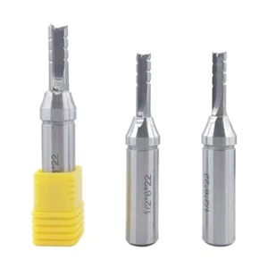 2PCS TCT 3 Flutes Straight Milling Cutter 12.7mm SHK Slotting CNC End Mill Bit - Picture 1 of 3