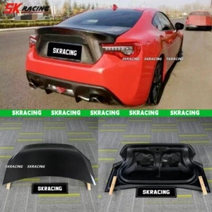 FOR Toyota GT86 Subaru BRZ Carbon Fiber Rear Trunk Boot Lid Bootlid Cover Trim - Picture 1 of 15