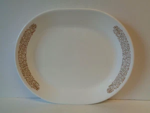 Corelle Woodland Brown Serving Platter Made in USA Retired Pattern - Picture 1 of 3