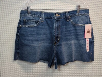 Juicy Couture Anna Relaxed Jean Short Size 33 Cut-off High Rise Foto 1 de 4