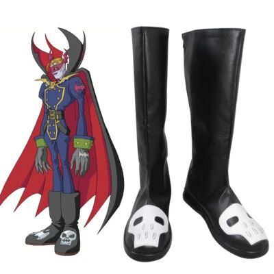 Digimon Aventura Pesadilla Soldado Myotismon Vamdemon Anime Juegos con disfraces Zapatos Botas Foto 1 de 4