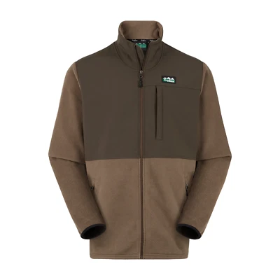 Ridgeline Herren Hybrid Fleece Jacke - Bark/Light Bark