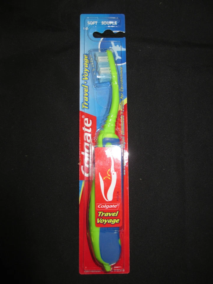 Colgate Travel, Voyage Soft 90 Toothbrush, NEW IN PACKAGE, Blue & Green - Image 1 of 1