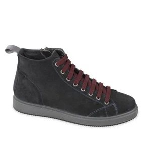 VALLEVERDE 36861 scarpe sneaker alte casual uomo in pelle blu - Imagen 1 de 1