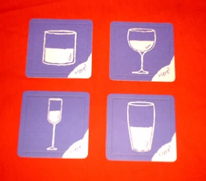 Complete Set Of 4 Cadbury Drinking Chocolate Beer Mats/Coasters Mint Condition - Picture 1 of 6