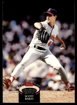 1992 Stadium Club #167 Scott Bailes California Angels - Image 1 of 2