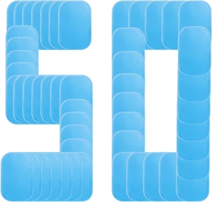 50 Stück/25er Pack Gel Pads für Bauchmuskelstimulator Bauchtrainer Ersatz Gel Blatt für - Bild 1 von 12