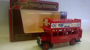 MATCHBOX 1:72 AUTO DIE CAST AECOMNIBUS 1922 ROSSO RAC ART Y-23 Y23 - Foto 1 di 1