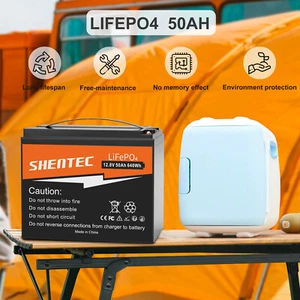 12V 50Ah LiFePO4 Battery Lithium Iron Phosphate Battery BMS Deep Cycle /Charger - Picture 1 of 20