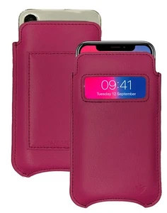 IPHONE 13 Pro Étui Rouge Cuir Désinfectantes Écran Nettoie Doublure Kills 99.9% - Photo 1 sur 6