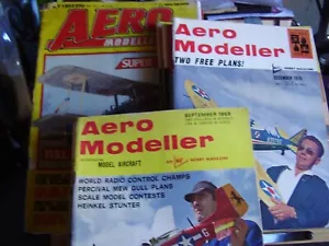 JOB LOT X 23 AEROMODELLER MODEL AIRCRAFT MAGAZINES 1969 1970 1983 ALL DIFFERENT - Picture 1 of 24