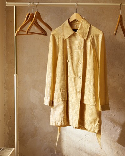 Trench cappotto Fendi stampa Zucca 365