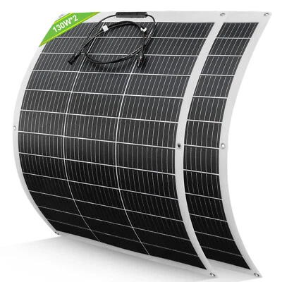 260W Flexible Solar Panel Solar Panel Mono for Camper Motorhome Balcony Power Station - Image 1 of 4